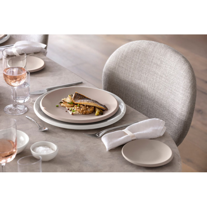 Villeroy & Boch - NewMoon Beige Salad Plate, Premium Porcelain, 9 in