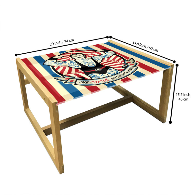 Jaely Sled Coffee Table, 62cm H x 74cm W x 40cm D