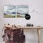 «Nautical Sea Vessels Beach View», ensemble de 2 toiles d'art mural par Elara Yasna-728571395