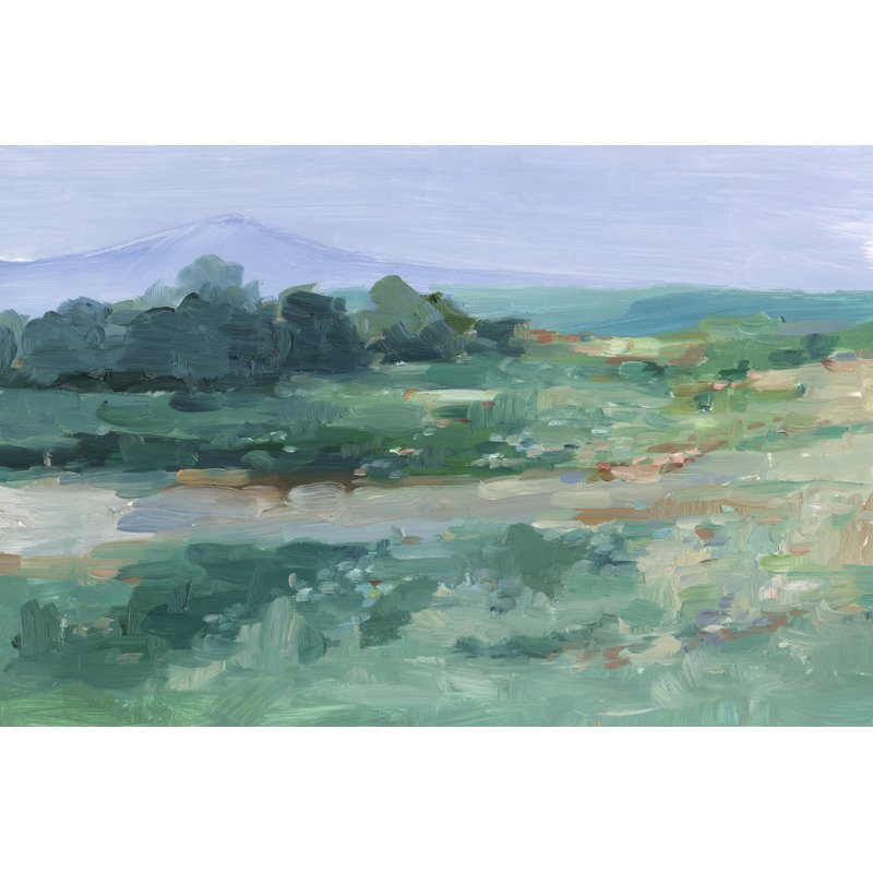 Impressionniste, champ de fleurs sauvages I sur toile par Ethan Harper, H 8 po x l 12 po