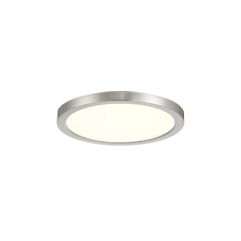 artemis LED Flushmount - Round, 10W, 5CCT,, 1" H x 7.88" W x 7.88" D, Brush Nickel