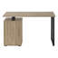Bureau d'ordinateur, bureau personnel, ordinateur portable, installation à gauche, à droite, tiroirs de rangement, L 48 po, travail, stratifié, métal, contemporain, moderne-1136707683