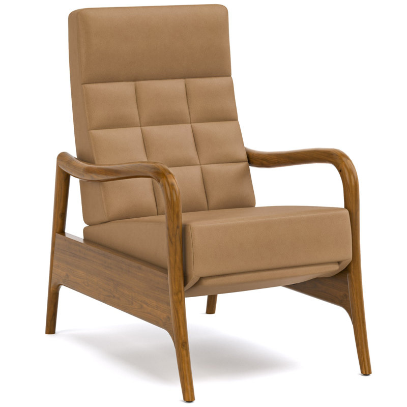 Fauteuil inclinable Martine, Brun clair Fiona, Coventry