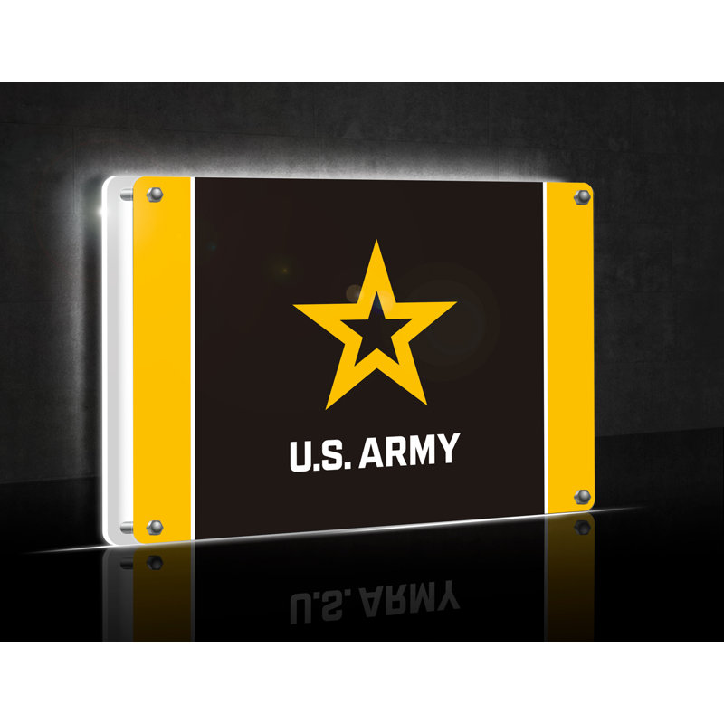 Desklite LED Decor, Rectangle, US Army