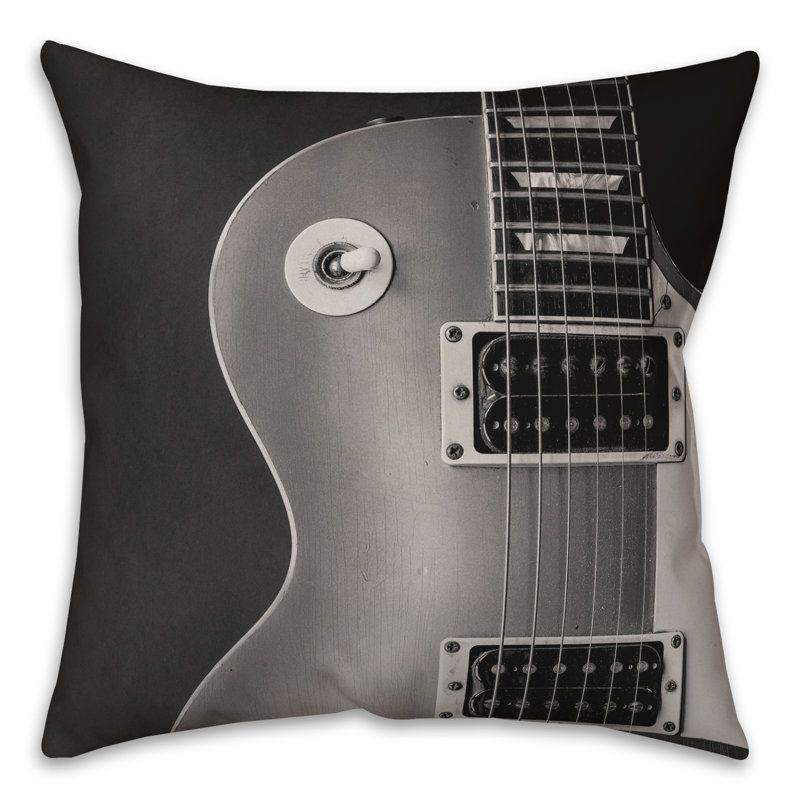 Outdoor Reversible Throw Pillow, Black