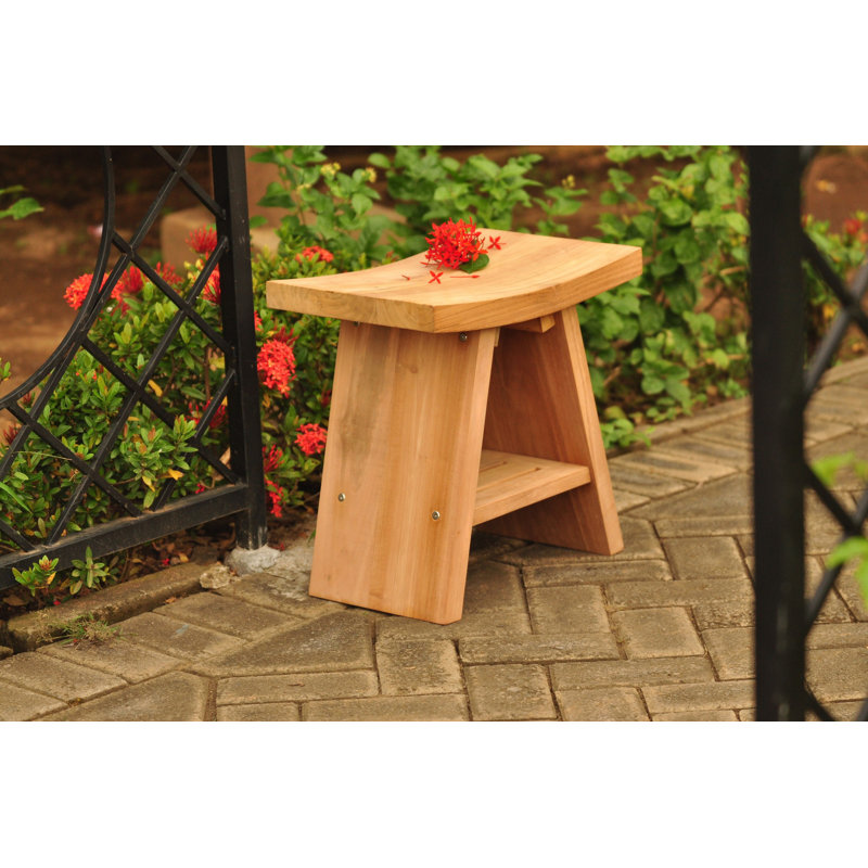 Banc de douche l 18" teck Lyall