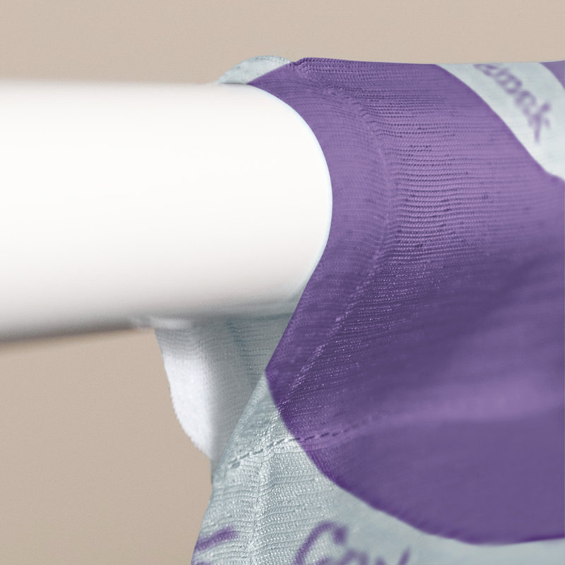 Panneau de rideau simple diaphane avec passe-tringle districts, Mauve, Détroit