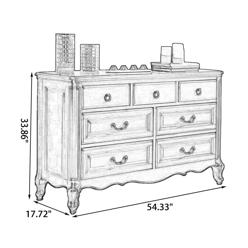 Buffet brun massif et bois manufacturé, Brun