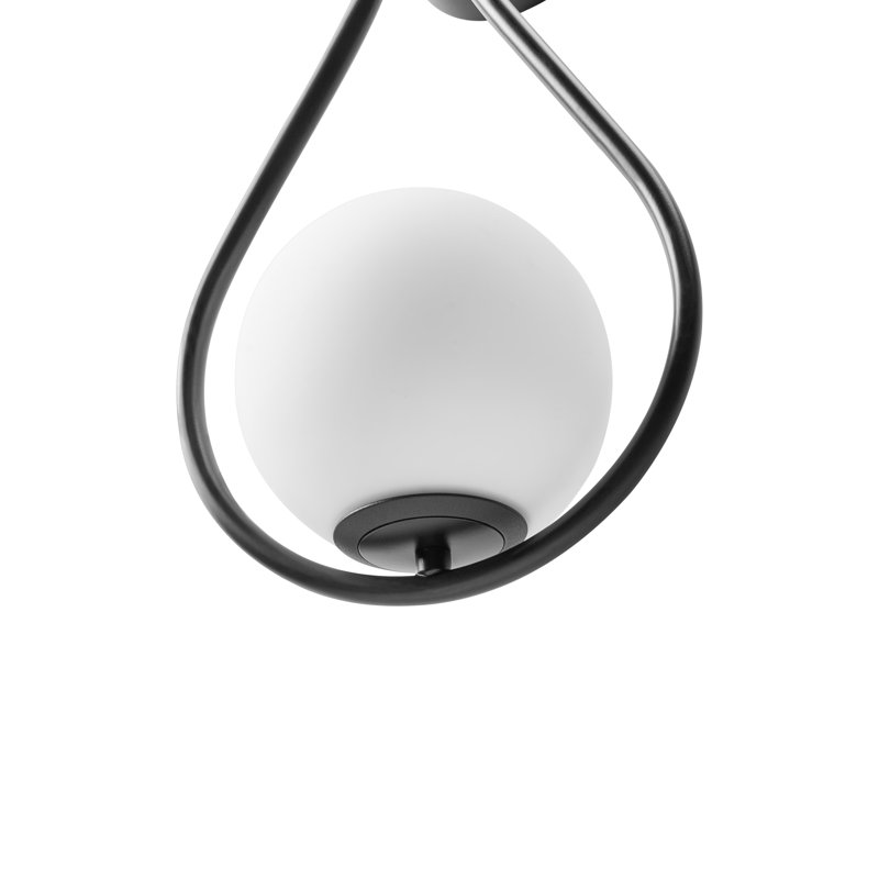 Iron Armed Sconce, Matte Black