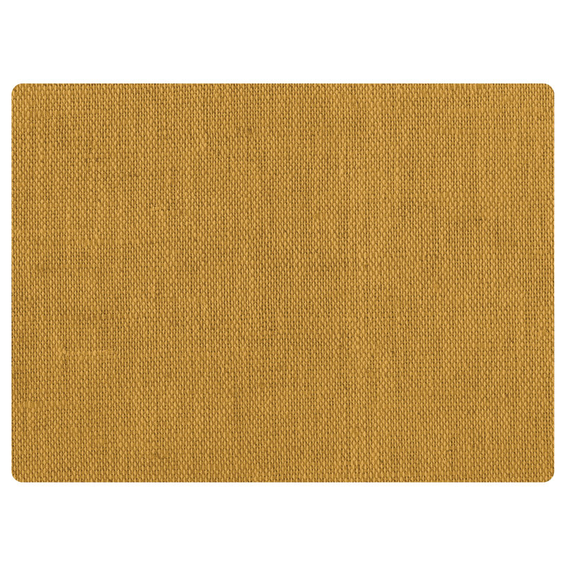 Barbury Weave 35 in. x 47 in. 9 to 5 Desk Chair Mat, Goldenrod