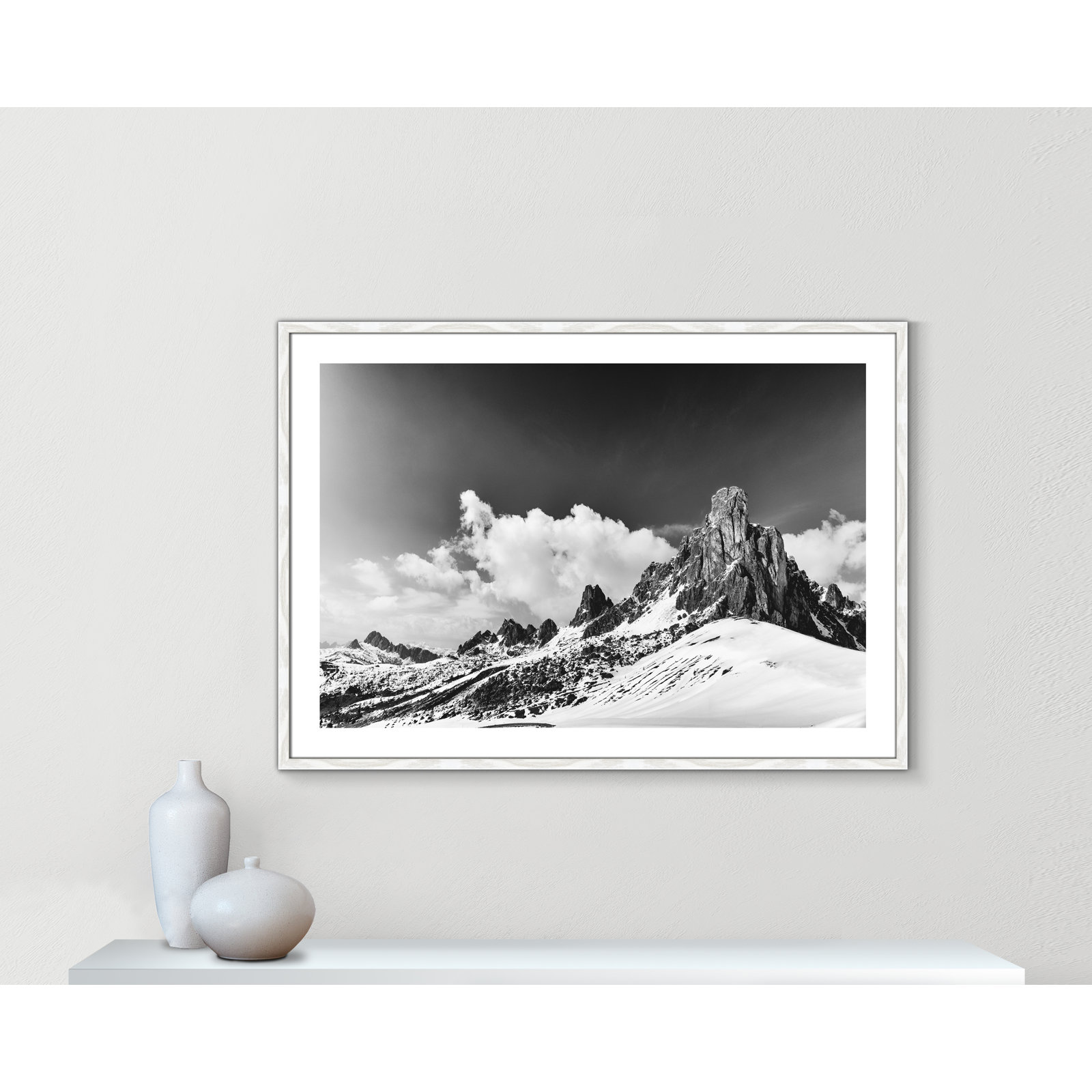 Dragon's Tail Print by Lars Van de Goor, 29.5" H x 41.5" W x 0.75" D, White Framed