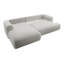 Alija 3 Seater Velvet Sofa & Chaise-158869169-158869179