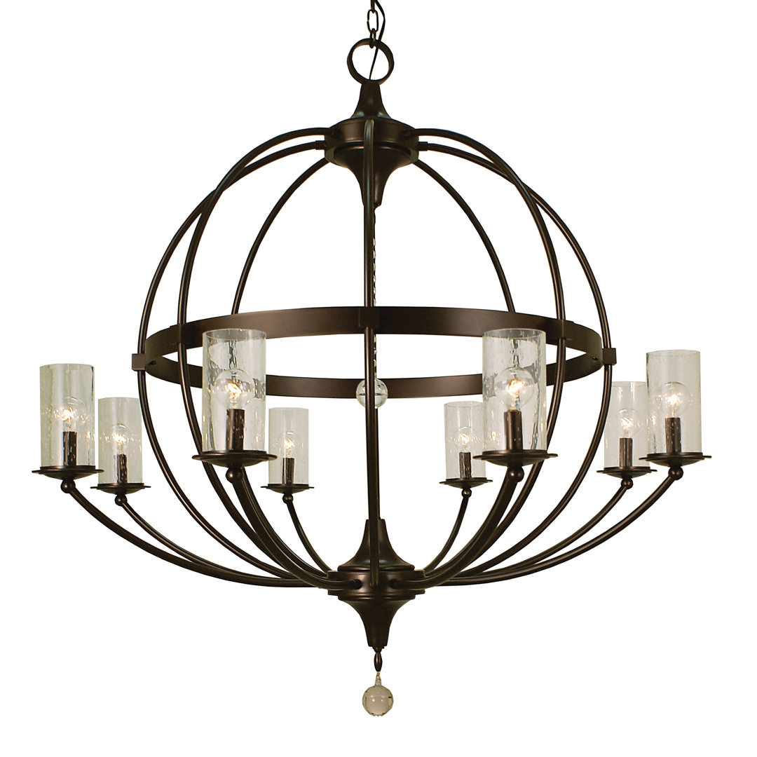 Reepham 8-Light Shaded Globe Chandelier Darby Home Co 