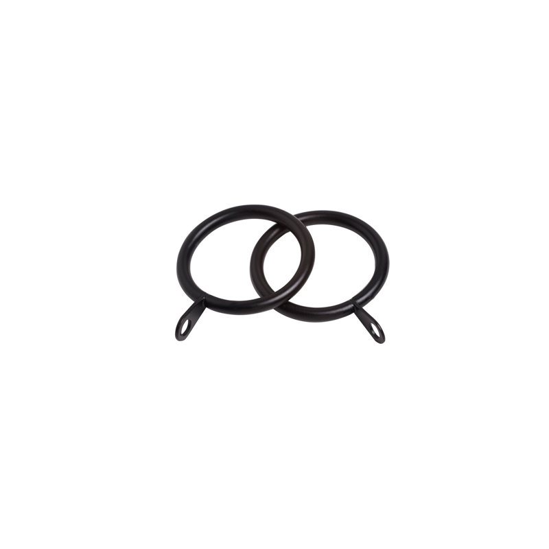 28mm Curtain Rings , Black