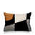 Orange brûlé / noir / blanc cassé