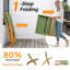 Chaise sans accoudoirs pliante 2 pièces-2086220888
