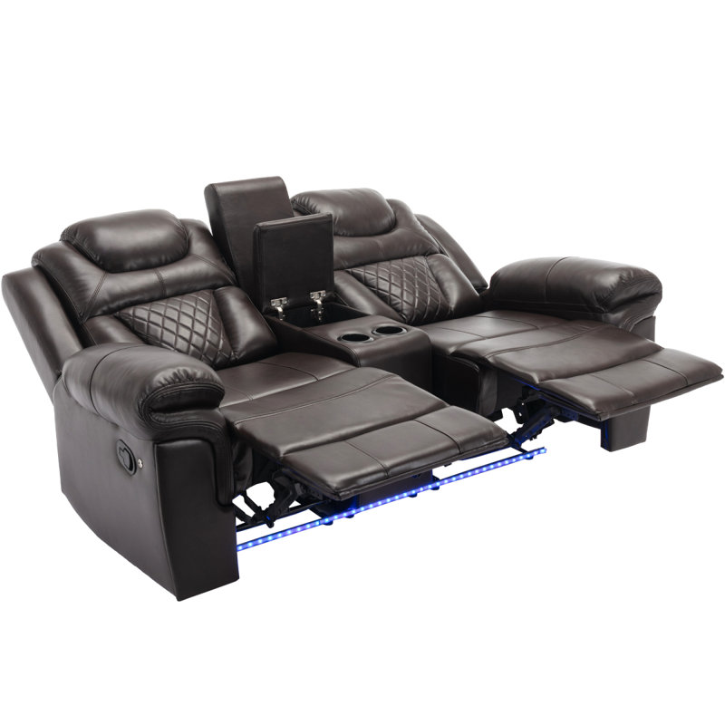 Fauteuil inclinable manuel de cinéma maison, Brun