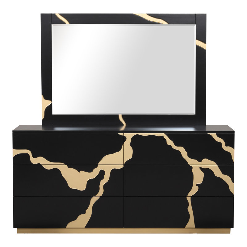 Toronto Rankin 6-Drawer Dresser With Mirror