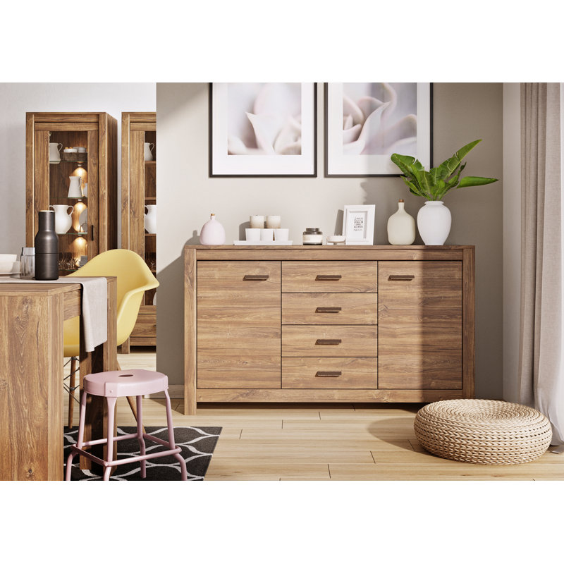Saskia 157cm W 4 - Drawer Chest of Drawers