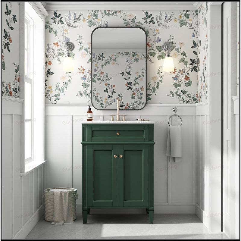 Meuble-lavabo 24 po à fermeture douce, Vert
