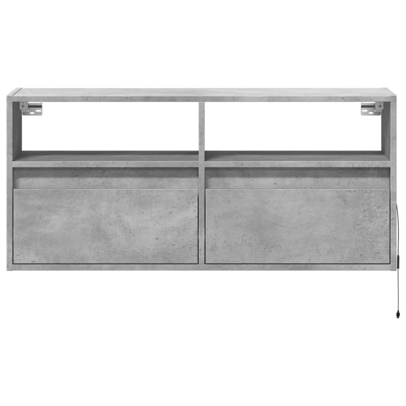 Dallton Unfinished TV Stand, Concrete Grey, 100cm