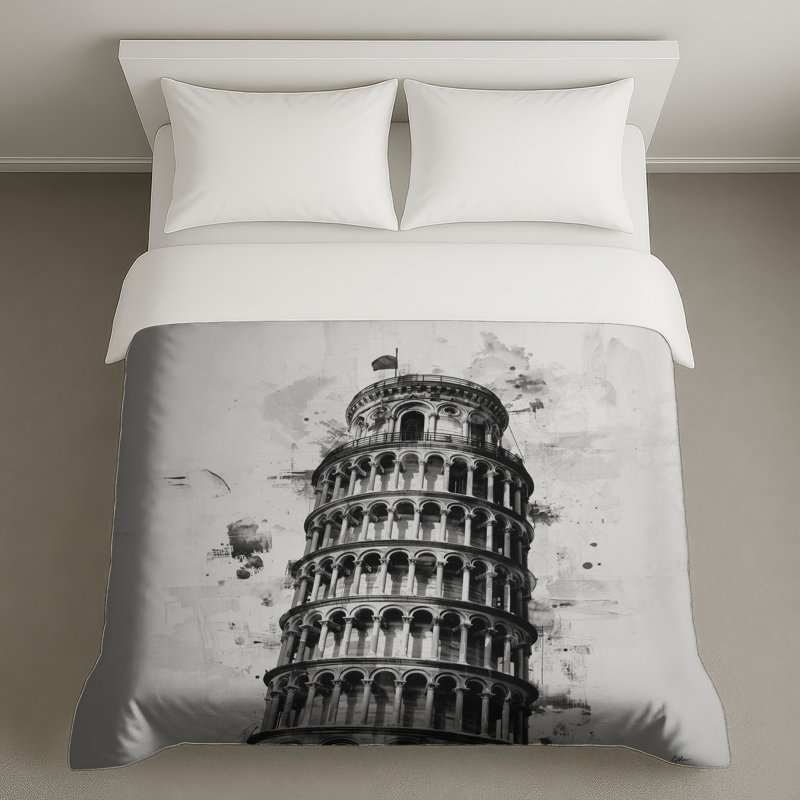Housses de couette tour de Pise, Queen