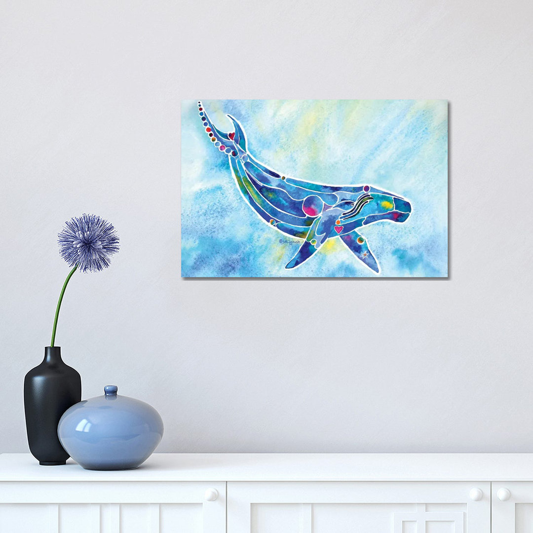Whale Humpback by Jo Lynch - Wrapped Canvas Gallery-Wrapped Canvas Giclée