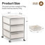 Classeur en acier à 3 tiroirs avec roulettes H 24 po x l 16,3 po x P 20,5 po (1 ensemble)-23713482
