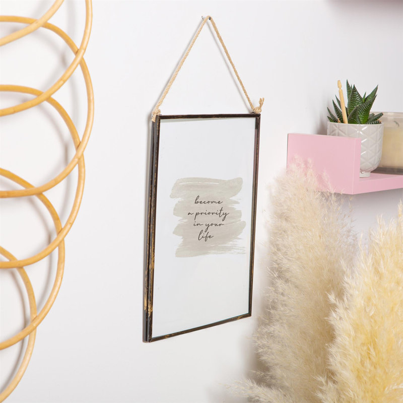 Nicola Spring - Hanging Metal Photo Frames, 8" x 10", Rectangle, 5