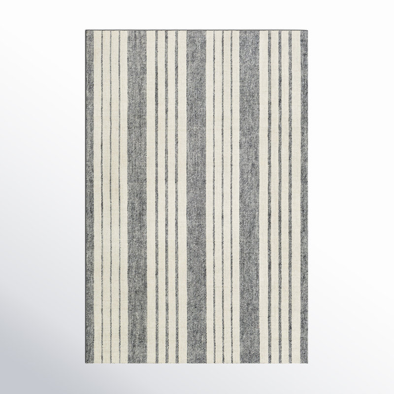 Louisa Striped Handmade Flatweave Area Rug, Rectangle 2' x 3'