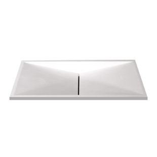 Lavabo de salle de bain sous-comptoir en polymère blanc brillant 14 po Marble-Lite