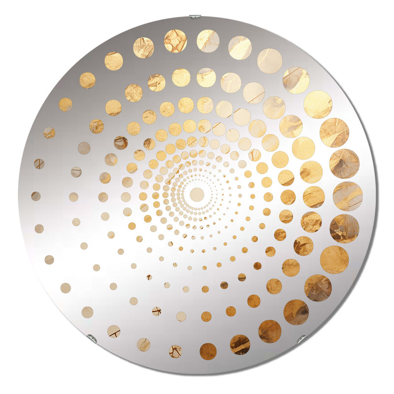 Achary - Miroir mural spiralé, 31,4 po x 31,4 po