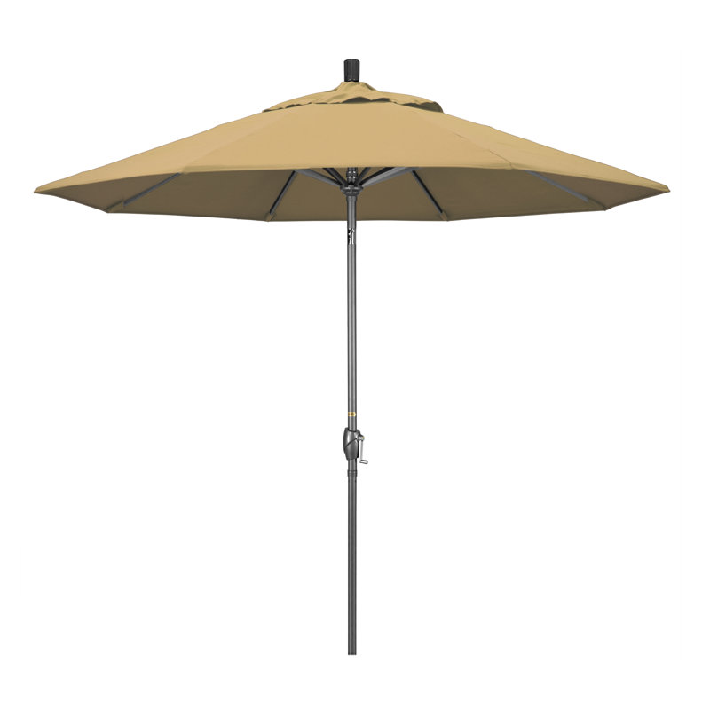 Parasol 9" Market, Champagne champagne Sunbrella® lin, Bronze