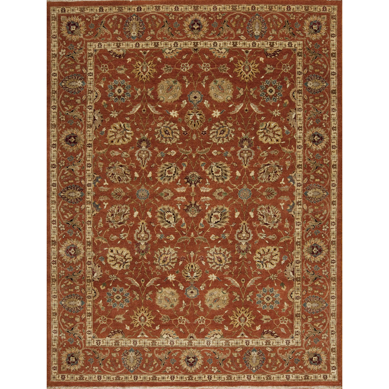 Maharani Hand Knotted Wool Area Rug, Rectangle 8' x 10'