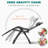 Lare Zero Gravity Chair Adjustable Reclining Patio Chairs with Removable Cushion,Headrest & Tray-674799738