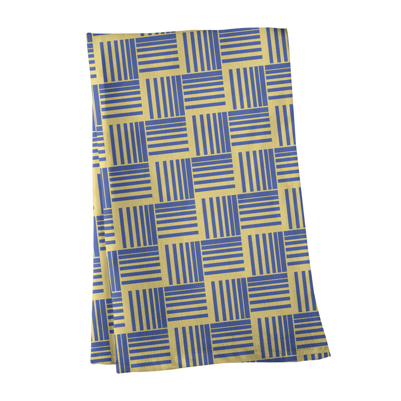 Jaya Tea Towel Kitchen Towel, Violet/Yellow, Poly Twill