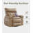 Oversized PU Leather Recliner Chair, Manual 3-Position Lazy Sofa with Swivel Base, Overstuffed Arms and Side Storage Pocket-652266293