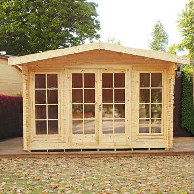Etna 12 x 16 Ft. Tongue and Groove Log Cabin