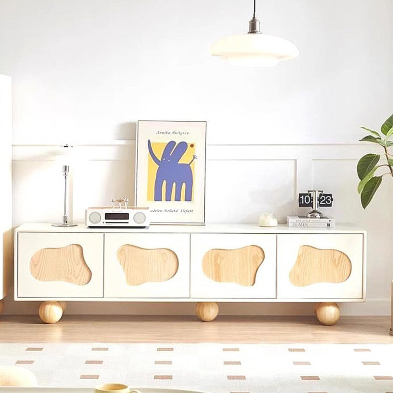 Meuble télé de style crème moderne et luxueux