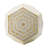 Hexagonal Capes Capiz Stool