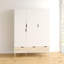 Litzy 3 Door Manufactured Wood Wardrobe