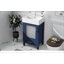 Meuble-lavabo de 20 pouces avec lavabo en céramique et beaucoup de rangement - idéal pour les petites salles de bain-274803454