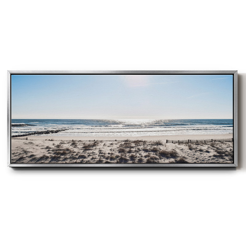 Sunday Surf- Framed Canvas, 20" H x 50" W