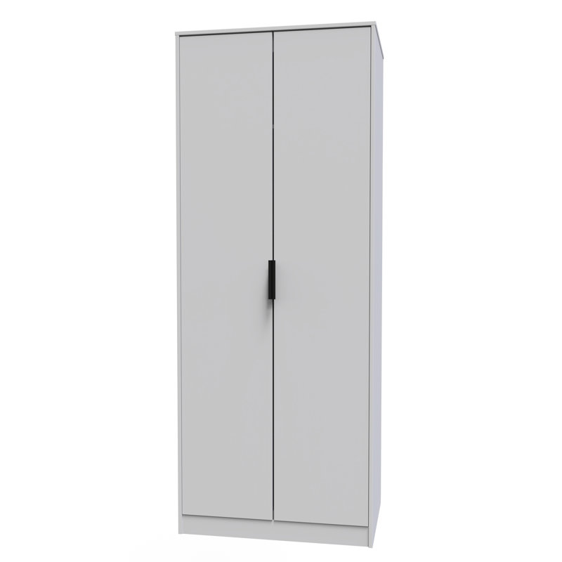 Turah Manufactured Wood Wardrobe, Grey Matt
