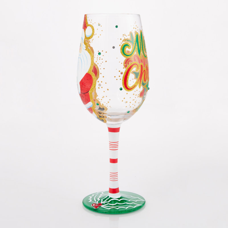 Verre à vin Lolita Here Comes Santa Claus