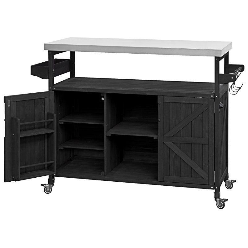 Îlot de cuisine extérieur (tabouret non inclus)