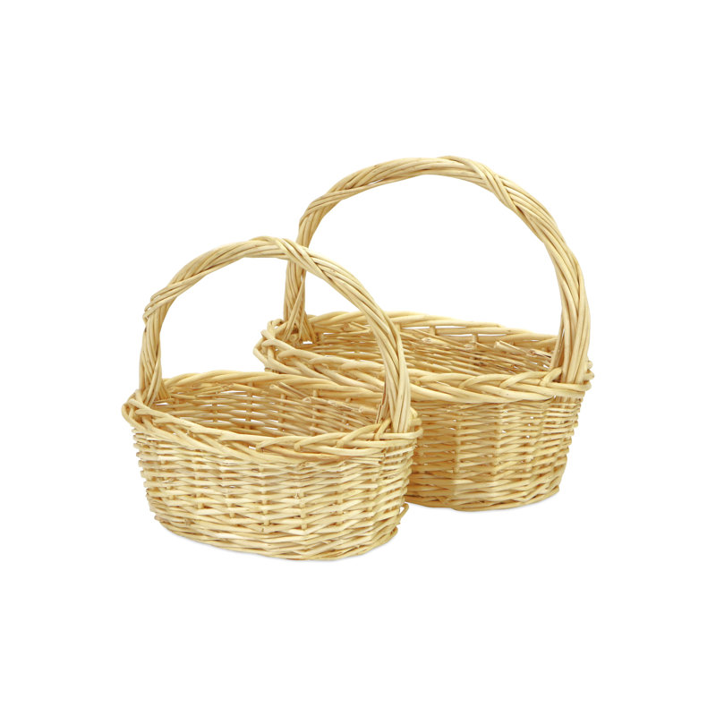 Ensemble de 2 paniers en osier
