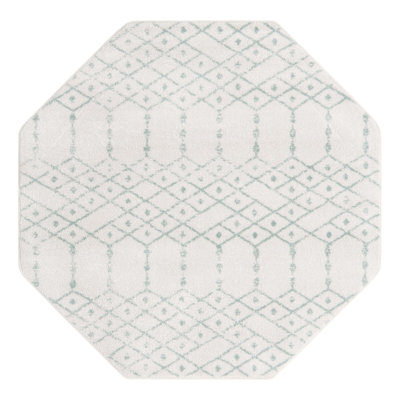 Tapis ivoire à motif géométrique ivoire d'Igon