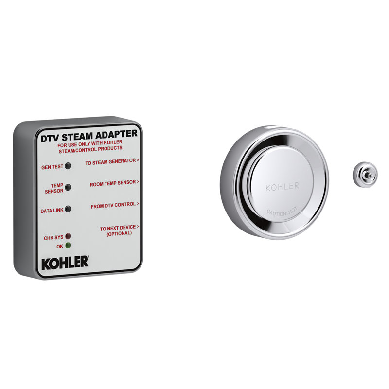Ensemble d'adaptateurs de vapeur Invtoration ™ Series Dtv + ™, Chrome poli