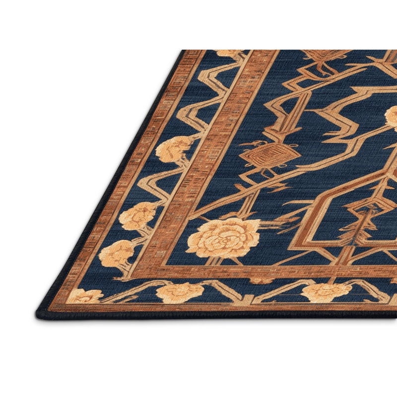 Machine Washable Art Deco Grey Area Rug, Rectangle 2' x 3'